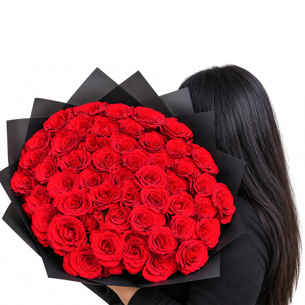 Grand Red Rose Embrace