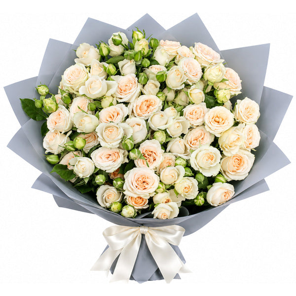 Ivory Garden Spray Rose Bouquet