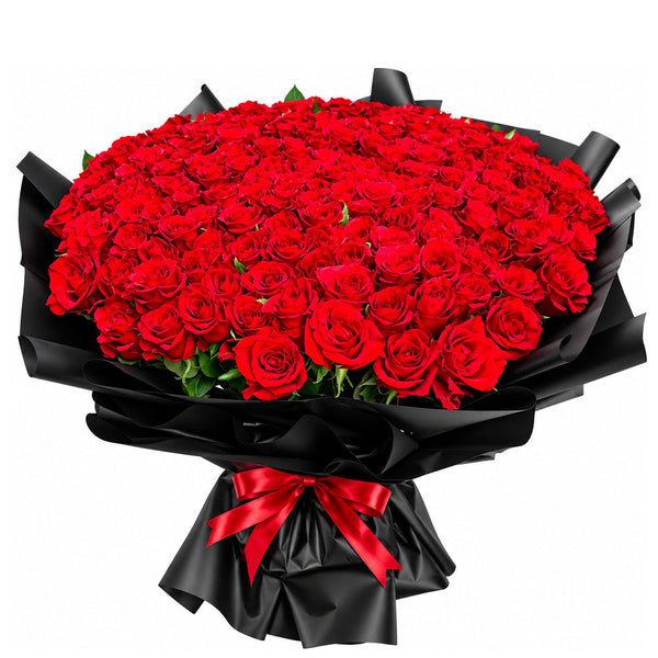Grand Crimson Rose Bouquet