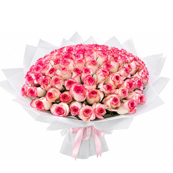 Grand Pink Rosette Bouquet